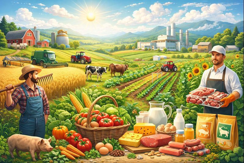 کشاورزی، دامپروری و صنایع غذایی