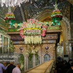 آئین گلاب شویی و گلباران ضریح مطهر حضرت شاهچراغ(ع)