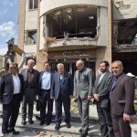 بازدید معاون وزیر علوم از بخش‌های آسیب‌دیده دانشگاه شهیدبهشتی