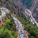 ترافیک در مسیرهای ورودی مازندران نیمه‌سنگین است