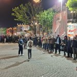 برپایی دسته‌های حسینی در هشتادمین اجتماع شبانه مردم تبریز
