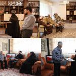 دیدار امیر دریادار سیاری با خانواده شهیدان نصیرزاده و دره باغی