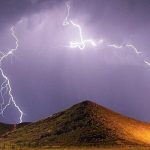 رگبار و رعد و برق در راه گلستان
