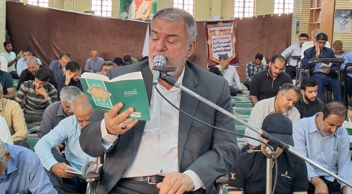 مراسم دعای «عرفه» در گناوه برگزار شد