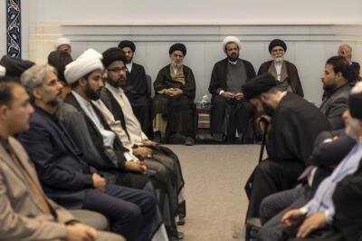 برگزاری مجلس ترحیم آیت‌ الله فیاض در نجف اشرف/ تصاویر