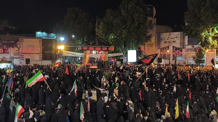 دودمه مردم کرمانشاه در اجتماع شیرخوارگان حسینی
