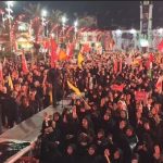 شعار رشتوندان در تجمع؛ لبیک یا خامنه‌ای لبیک یا حسین است