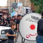 طنین نوای «یا حسین» در داران؛ تجمع بزرگ عزاداران حسینی در شب تاسوعا