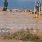 لحظه وقوع سیل در اردبیل