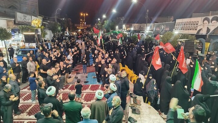 پنجمین شب اقامه عزای سیدالشهدا در آستانه اشرفیه