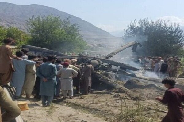 کشته شدن ۲۲ نفر در سقوط یک بالگرد نظامی پاکستان