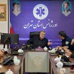 حضور ظفرقندی در مرکز هدایت عملیات بحران اورژانس