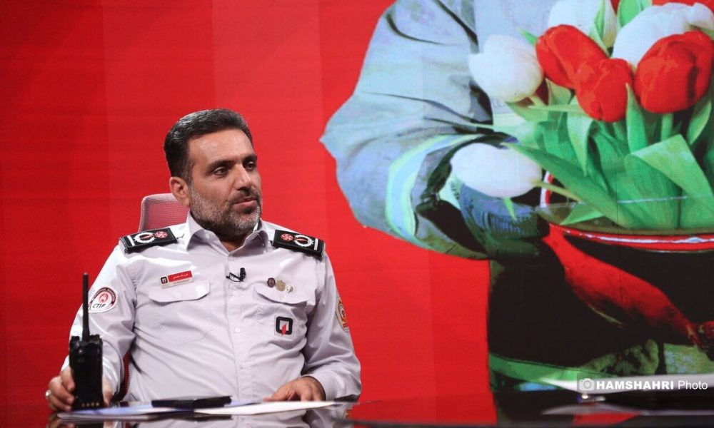عملیات گسترده آتش‌نشانی برای مدیریت گرما در مراسم تشییع