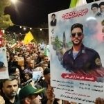 وداع مردم بردسکن با پیکر مطهر شهید «علیرضا زارعی ثانی»