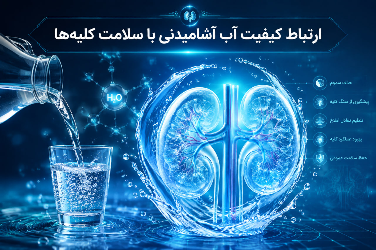 ارتباط کیفیت آب آشامیدنی با سلامت کلیه ها