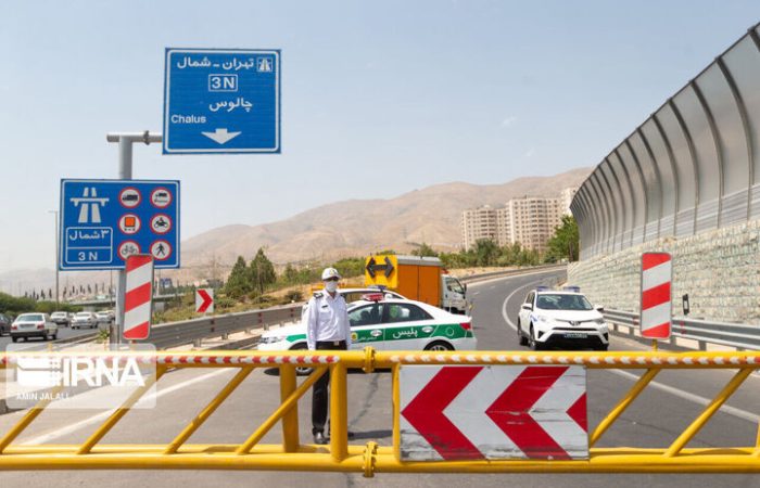 انسداد مسیر جنوب به شمال چالوس و آزادراه تهران ــ شمال
