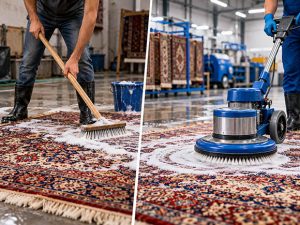 خدمات قالیشویی حرفه ای در مقابل خدمات معمولی قالیشویی
