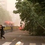 باد شدید و گرد و خاک در تهران| رگبار در ارتفاعات