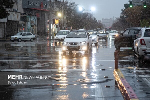 رگبار باران در مازندران